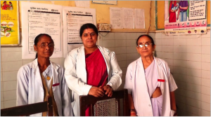 Birth attendants on the frontline of childbirth delivery in India’s public hospitals work under challenging circumstances. One on one coaching is the core of a childbirth safety improvement trial involving these health care workers in the northern state of Uttar Pradesh. Source: PSI/Ariadne Lab